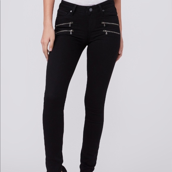 Paige Edgemont Black Shadow Jeans - Picture 1 of 4
